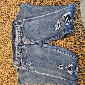LOLO jeans frayed denim blue jeans size 9 ,hardly worn
